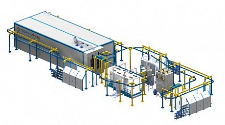 Автоматическая линия порошковой покраски без подготовки Technomax TM-2,0